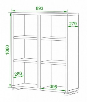 Стеллаж Домино ПУ-50-1 в Когалыме - kogalym.mebel24.online | фото 2