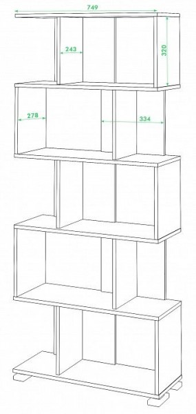 Стеллаж Домино СЛ-5 в Когалыме - kogalym.mebel24.online | фото 3