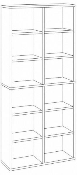 Стеллаж Домино СУ(ш2в2) в Когалыме - kogalym.mebel24.online | фото 3