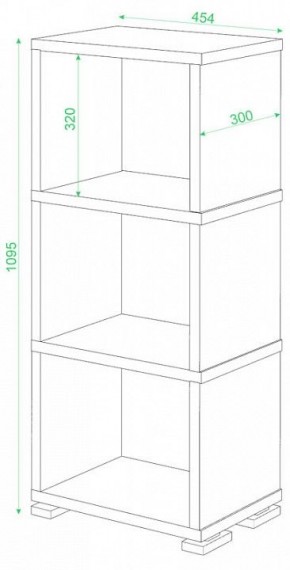 Стеллаж-колонка Домино Лайт СБ-15/3 в Когалыме - kogalym.mebel24.online | фото 2