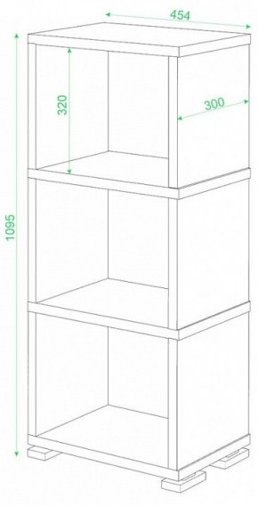 Стеллаж-колонка Домино СБ-15/3 в Когалыме - kogalym.mebel24.online | фото 2