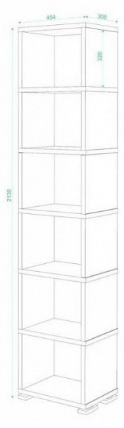 Стеллаж-колонка Домино СБ-15/6 в Когалыме - kogalym.mebel24.online | фото 3