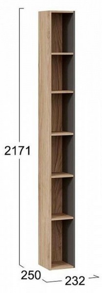 Стеллаж-колонка Порто ТД-393.07.25 в Когалыме - kogalym.mebel24.online | фото 3