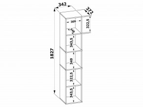 Стеллаж-колонка СТ-9 в Когалыме - kogalym.mebel24.online | фото 3