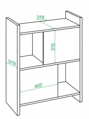Стеллаж комбинированный Домино Лайт СТЛ-3Н в Когалыме - kogalym.mebel24.online | фото 2