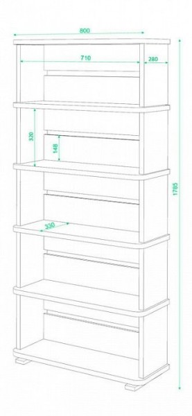 Стеллаж СБ-25/5 в Когалыме - kogalym.mebel24.online | фото 2