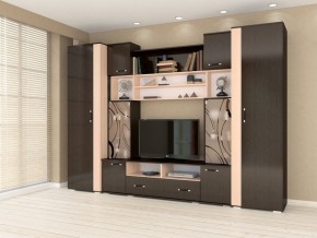 Стенка Оскар-18-1 венге-дуб молочный в Когалыме - kogalym.mebel24.online | фото