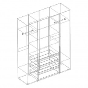 СТИЛ Шкаф 4-ств с 3 ящиками в Когалыме - kogalym.mebel24.online | фото 2