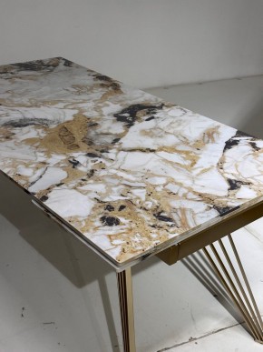 Стол ACERRA NEW 160 GLOSS GRAND JADE SOLID CERAMIC/ каркас цвета шампань, ®DISAUR в Когалыме - kogalym.mebel24.online | фото 5