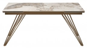 Стол ACERRA NEW 160 GLOSS LUXURY PANDORA SOLID CERAMIC/ каркас цвета шампань, ®DISAUR в Когалыме - kogalym.mebel24.online | фото 11