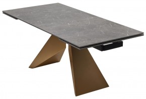 Стол ALES 180 BLACK GRAVE SOLID CERAMIC, керамика / бронзовый, ®DISAUR в Когалыме - kogalym.mebel24.online | фото 14