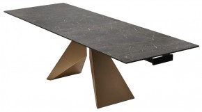 Стол ALES 180 BLACK GRAVE SOLID CERAMIC, керамика / бронзовый, ®DISAUR в Когалыме - kogalym.mebel24.online | фото 7