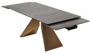 Стол ALES 180 BLACK GRAVE SOLID CERAMIC, керамика / бронзовый, ®DISAUR в Когалыме - kogalym.mebel24.online | фото 9
