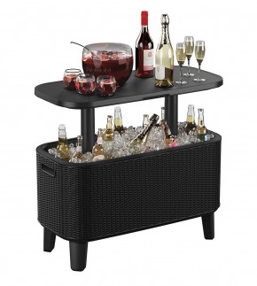 Стол Беви Бар (Bevy Bar Large Cool Bar), графит в Когалыме - kogalym.mebel24.online | фото 3