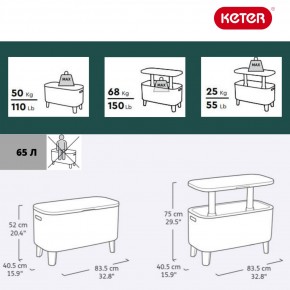 Стол Беви Бар (Bevy Bar Large Cool Bar), коричневый в Когалыме - kogalym.mebel24.online | фото 2
