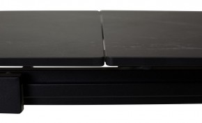 Стол CORNER 120 MATT BLACK MARBLE SOLID CERAMIC / BLACK, ®DISAUR в Когалыме - kogalym.mebel24.online | фото 1