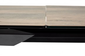 Стол CREMONA 140 KL-61 под дерево, итальянская керамика/ черный каркас, ®DISAUR в Когалыме - kogalym.mebel24.online | фото 6