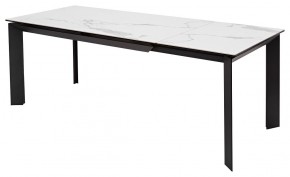 Стол CREMONA 140 MATTE STATUARIO Белый мрамор матовый, керамика/ черный каркас, ®DISAUR в Когалыме - kogalym.mebel24.online | фото 5