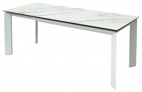 Стол CREMONA 160 KL-188 Контрастный мрамор / белый каркас, ®DISAUR в Когалыме - kogalym.mebel24.online | фото 3