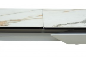Стол CREMONA 160 KL-188 Контрастный мрамор / белый каркас, ®DISAUR в Когалыме - kogalym.mebel24.online | фото 5
