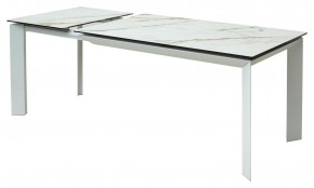 Стол CREMONA 160 KL-188 Контрастный мрамор / белый каркас, ®DISAUR в Когалыме - kogalym.mebel24.online | фото 6