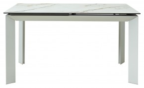 Стол CREMONA 160 KL-188 Контрастный мрамор / белый каркас, ®DISAUR в Когалыме - kogalym.mebel24.online | фото 8