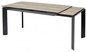 Стол CREMONA 180 KL-61 Под дерево, итальянская керамика / черный каркас, ®DISAUR в Когалыме - kogalym.mebel24.online | фото 7