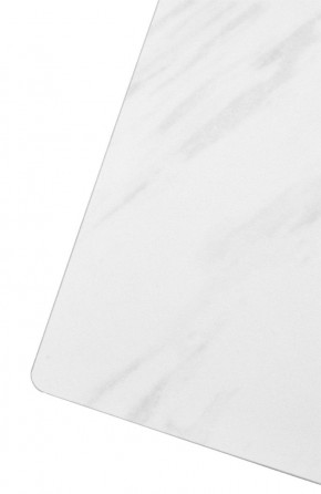 Стол FONDI 180 MARBLES KL-99 Белый мрамор матовый, итальянская керамика/ черный каркас, ®DISAUR в Когалыме - kogalym.mebel24.online | фото 6