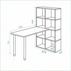 Стол компьютерный Bartolo в Когалыме - kogalym.mebel24.online | фото 2
