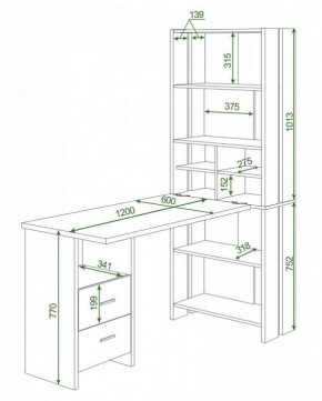 Стол компьютерный Домино Lite СТЛ-ОВ+С120Прям+ТЯЛ в Когалыме - kogalym.mebel24.online | фото 2