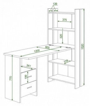 Стол компьютерный Домино Lite СТЛ-ОВ+С120Р в Когалыме - kogalym.mebel24.online | фото 2