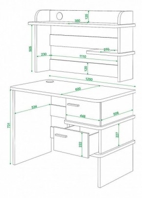 Стол компьютерный Домино нельсон СД-15 в Когалыме - kogalym.mebel24.online | фото 3