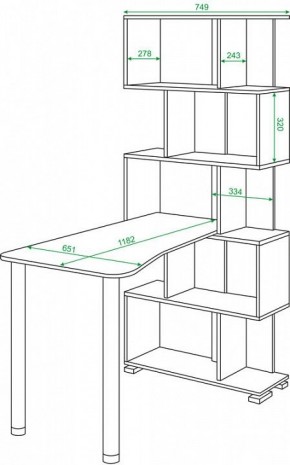 Стол компьютерный Домино нельсон СЛ-5СТ-2 в Когалыме - kogalym.mebel24.online | фото 2