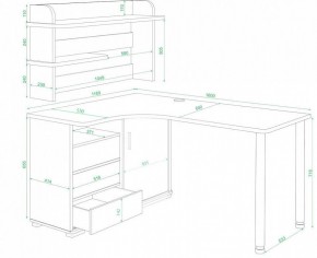 Стол компьютерный Домино нельсон СР-145М в Когалыме - kogalym.mebel24.online | фото 2