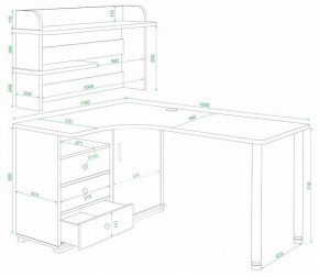 Стол компьютерный Домино нельсон СР-165М в Когалыме - kogalym.mebel24.online | фото 2