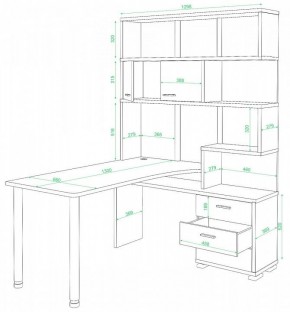 Стол компьютерный Домино нельсон СР-420/130 в Когалыме - kogalym.mebel24.online | фото 2