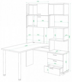 Стол компьютерный Домино нельсон СР-500М/140 в Когалыме - kogalym.mebel24.online | фото 2