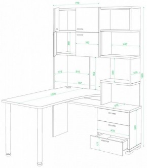 Стол компьютерный Домино нельсон СР-500М/160 в Когалыме - kogalym.mebel24.online | фото 2