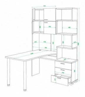 Стол компьютерный Домино нельсон СР-500М140 в Когалыме - kogalym.mebel24.online | фото 3