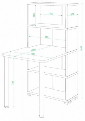 Стол компьютерный Домино СБ-10М/4 в Когалыме - kogalym.mebel24.online | фото 2