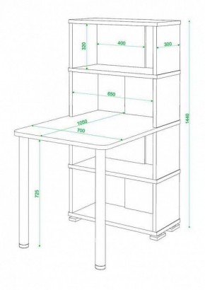 Стол компьютерный Домино СБ-10М4 в Когалыме - kogalym.mebel24.online | фото 3