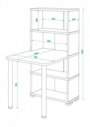 Стол компьютерный Домино СБ-10М4 в Когалыме - kogalym.mebel24.online | фото 4