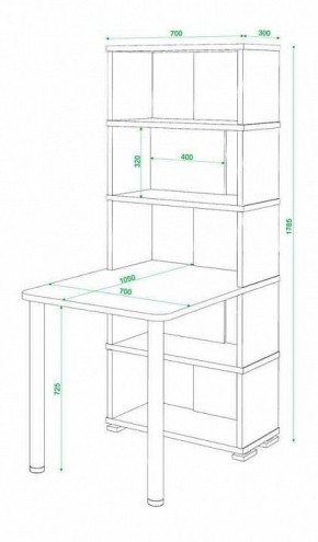 Стол компьютерный Домино СБ-10М5 в Когалыме - kogalym.mebel24.online | фото 4