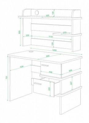 Стол компьютерный Домино СД-15 в Когалыме - kogalym.mebel24.online | фото 2