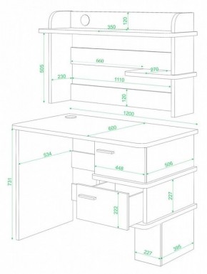 Стол компьютерный Домино СД-15 в Когалыме - kogalym.mebel24.online | фото 2