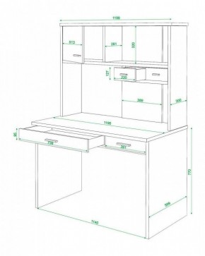 Стол компьютерный Домино СК-60 в Когалыме - kogalym.mebel24.online | фото 3