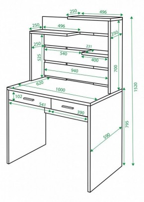 Стол компьютерный Домино СП-22 в Когалыме - kogalym.mebel24.online | фото 2
