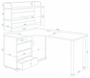 Стол компьютерный Домино СР-145М в Когалыме - kogalym.mebel24.online | фото 3