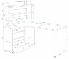 Стол компьютерный Домино СР-145М в Когалыме - kogalym.mebel24.online | фото 3