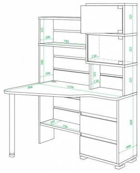 Стол компьютерный Домино СР-322 в Когалыме - kogalym.mebel24.online | фото 2